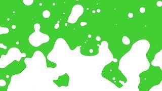 White Liquid & Bubbles Flowing on Green Screen Background | HD | FREE DOWNLOAD