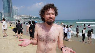 ¿Por qué los coreanos usan ropa en la playa? | BUSAN 