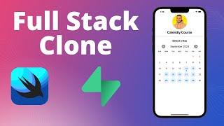 FULL STACK Calendly Clone using SwiftUI & Supabase