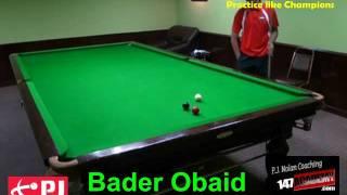 PJ NOLAN SNOOKER ACADEMY PLAYER -- BADER OBAID