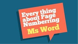 How to insert page numbers in Word, start page number on page 3  and other page number tips - 2019