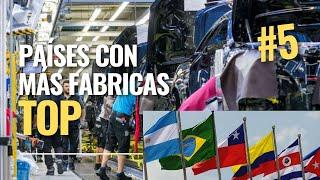 Paises con mayor cantidad de fabricas e industria de America Latina, ¡te sorprendera!