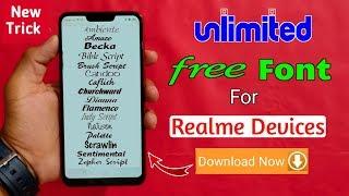 Unlimited Free Fonts For All Realme Devices (Apply Now) 1000+ Free Fonts Realme & OPPO