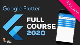 Flutter Crash Course for Beginners 2020  Build a Flutter App with Google's Flutter & Dart