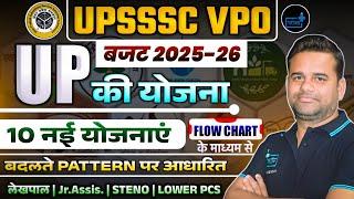 UPSSSC VPO 2025 | UP 10 NEW INTRODUCED SCHEME UP Budget 2025-26 (Flow Chart) | NEW PARRERN MCQs 05