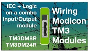 IEC Positive Logic Wiring of a TM3DM8R (digital input/output module) (Schneider Modicon) (Video 9)