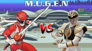 Red Ranger ( Tokusatsu ) vs White Ranger ( Tokusatsu ) | M.I.G | Power Rangers Mugen Battle