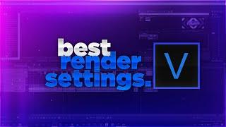 Sony Vegas Pro Fast Render Settings With SMALL SIZE !!