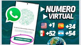  CONSIGUE un NUMERO VIRTUAL GRATIS Para Registrarte en WHATSAPP 2024