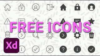 Free Icons for Your Adobe XD & UX UI Projects