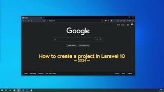 How to install Laravel with composer in windows 10