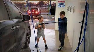 Crazy Kids at the Car Wash