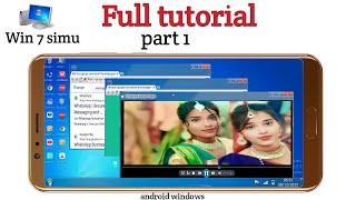 How to make mobile a computer, how to make mobile a computer, how to run Win 7 sim app