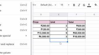 Delete row and columns with short cut key in Google sheet@COMPUTEREXCELSOLUTION