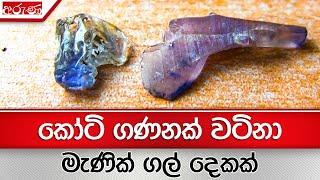 කෝටි ගණනක් වටිනා මැණික් ගල් දෙකක් - Aruna.lk - Derana Aruna