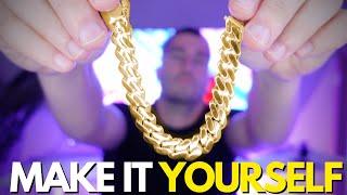 How To Make A Gold Miami Cuban Bracelet YOURSELF (Easier Than You Think!)