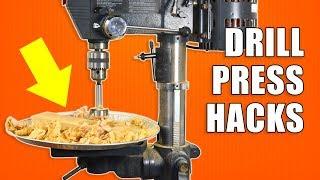 5 Quick DRILL PRESS Hacks - Woodworking Tips and Tricks