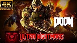 DOOM (2016) Ultra Nightmare - Full Playthrough, Classic Weapon Pose, All Cinematics (Full HD/60FPS)