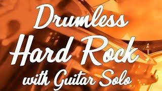 Hard Rock Drumless Backing Track | 132 BPM with Click-Guitar Solo | Real Professional musicians