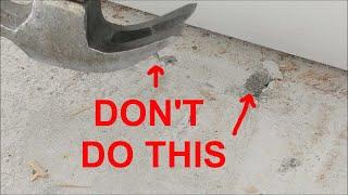 How to Remove Concrete Nail Without Making a Big Crater