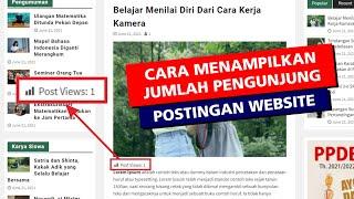 Cara Menampilkan Jumlah Pengunjung Postingan Website