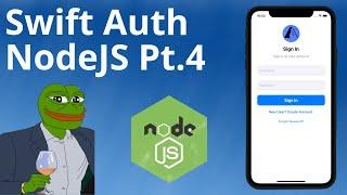 User Login w/ Node: Part 11 (Node Pt. 4) - Email/Password Validation - UIKit Swift 5 Xcode