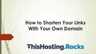 How to Shorten Your Links With Your Own Domain (URL)