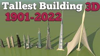 History of the World's Tallest Buildings 3D (from 1901-2022)