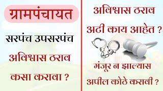 सरपंच किंवा उपसरपंच यांचे विरुद्ध अविश्वास ठराव कसा दाखल करायचा ? | No Confidence Motion | Avishvas