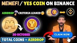 MEMEFI On Binance | MemeFi Distribution, Withdrawal News | Yes Coin Listing on Binance | Yes Mining