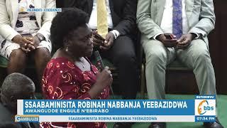 Ssaabaminista Nabbanja Awangudde Engule Yomukazi Asinze Okuweereza mu Nsi Yonna