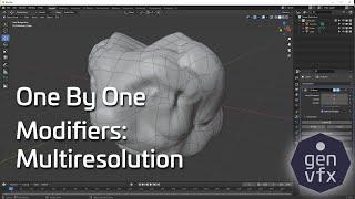 ONE BY ONE - Everything about the Multiresolution Modifier in Blender.