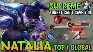 Supreme No.2 Natalia!! Top 1 Global Natalia Best Build 2021 - Mobile Legends