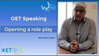 OET Speaking | Opening a role play