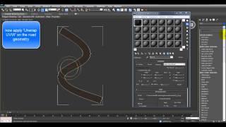 Curved Road Texturing in 3Ds Max