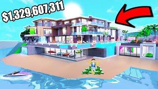I BUILT The NEW BIGGEST RICHEST LUXURY TROPICAL HOUSE In MEGA MANSION TYCOON!