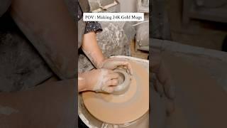 Making process of a mug #ceramics #ceramic #mug #mugart #viralshorts #viralvideo #explore #fyp #diy