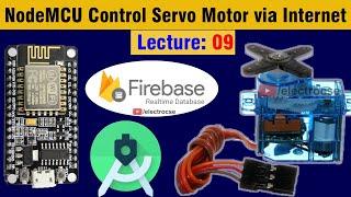 9. NodeMCU Control Servo Motor via internet| #Android_Studio | Firebase | Fan Speed