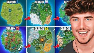 Die Entwicklung der Fortnite Map (Kapitel 1 Season 1 - Kapitel 5 Season 3)