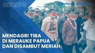 Mendagri Tito Karnavian Tiba di Merauke Papua, Disambut Tarian Suku Marind Yelmek