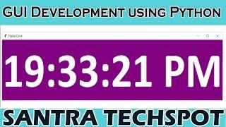 #18 | Digital Clock Application Using Python Tkinter | Tkinter Tutorial in Tamil