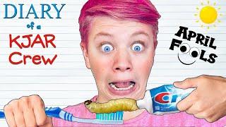 FUNNY April Fools Day PRANKS and JOKES! Prank War Ideas! DIARY of a KJAR Crew!