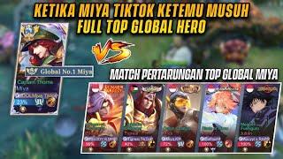 KETIKA MIYA TIKTOK KETEMU MIYA KY, AXCYYL, DAFFAXML & ENONG! SERU BANGET! | TOP GLOBAL 1 MIYA - MLBB