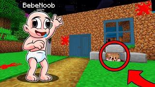 TROLLÉ y ME ESCONDI De BEBE NOOBNoobsi EL ESCONDITE VS BEBENOOB en MINECRAFT