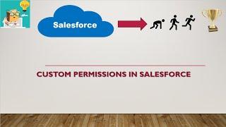 Custom permissions in salesforce