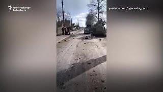 Ukrainian Man Films Devastation In His Town After Russian Military Column Destroyed