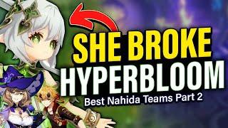 NAHIDA BROKE HYPERBLOOM & BURGEON! BEST Nahida Teams 2: Showcase & Rotations | Genshin Impact 3.2