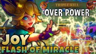 Next New Hero Joy Flash Of Miracle Gameplay‼️- Joy Mobile Legends Gameplay