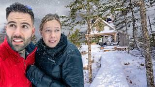 Braving a SNOWSTORM in a Remote Cabin in Canada