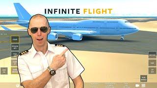 Real 747 Airline Pilot Plays Infinite Flight | Flight Simulator